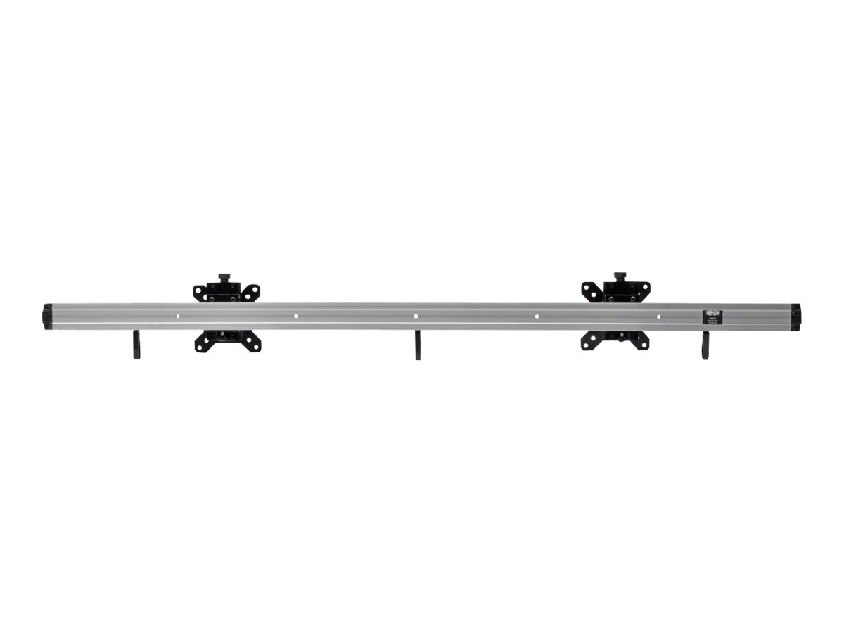 Tripp Lite Dual Flat-Panel Rail Wall Mount for TVs Monitors 10-24" Display - Mounting kit (8 spacers, VESA mount bracket, wall rail, 5 anchor bolts, 5 concrete anchors) - for 2 LCD displays - steel - silver - screen size: 10"-24" - wall-mountable - image 3 of 6
