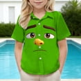 thumbnail image 6 of Piuwrlz Green Short Shirts Sleeve Teen Boys Graphic polo Pocket Pullover T Shirts Green Size 12 Years, 6 of 9