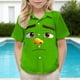 thumbnail image 5 of Blusa y camisa de manga corta con cuello vuelto para niños y niñas, moda, estampado bonito con bolsillo, camisa informal de manga corta para niño., 5 of 8