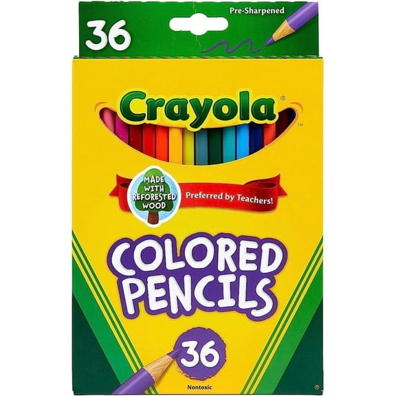 Crayola Colored Pencils (36ct), Kids Pencil Set, Back to School Supplies, Great for Classrooms, Ages 3 