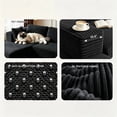 thumbnail image 6 of Boneless Couches for Living Room, Lofka 105" L-Shaped Modular Sectional Sofa with Chaise, Corduroy Fluffy Couch with Deep Seat and Side Pockets, Flexible Module Combination, No Assembly, Black, 6 of 13