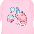 thumbnail image 4 of Inktastic Cute Axolotl Birthday with Cupcake Boys or Girls Long Sleeve Toddler T-Shirt, 4 of 5