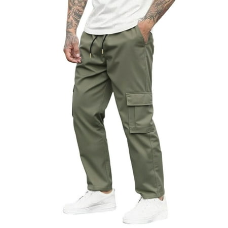 All Terrain Cargo Pants Mens Big And Tall Winter Work Pants Lined Kaki Pants For Men Pantalones Para All Terrain Cargo Pant Mens High Stretch Multi-Pocket Durable Casual Men s 3Xl Green