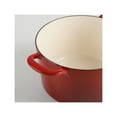 thumbnail image 3 of Martha Stewart 130628.02R 7-Quart Enamel on Cast Iron Dutch Oven (Red), 3 of 4