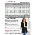 thumbnail image 2 of LELINTA Women Basic Long Cardigan Open Front Draped Sweater Long Length  Open Front Navy Blue Jacket with Pockets, 2 of 6