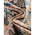 thumbnail image 5 of Unique Loom Outdoor Traditional Collection Area Rug - Timeless (5' 3" x 8' Rectangle Navy Blue and Light Pink/Gold), 5 of 9
