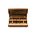 thumbnail image 3 of Ironwood Gourmet, Rectangular Tea Box, Acacia Wood, 3 of 4