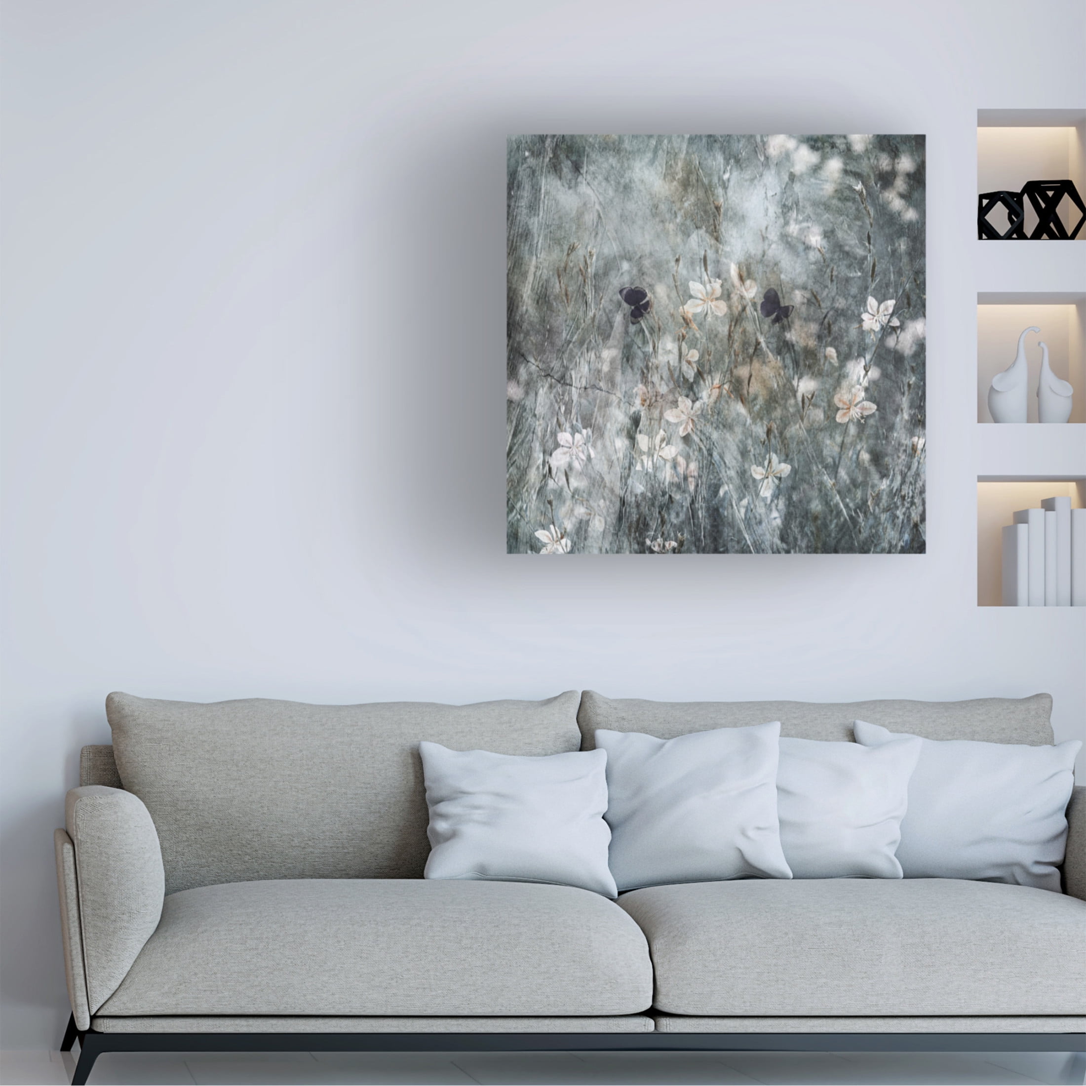 Canvas Wall Art - Ina Bouhuijzen 'Dance With Joy' Wall Art for Living Room, Bedroom, or Office Décor by Trademark Fine Art - 35 x 35 Inches