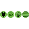 thumbnail image 2 of Darling Souvenir 190 Pieces Light Green Baby Shower Chocolate Drop Labels Stickers - Self-Adhesive Mini Candy Wrappers for Favors & Party Decorations, 2 of 2