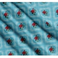 thumbnail image 3 of Soimoi Cotton Poplin Fabric Check,Leaves & Rose Floral Print Fabric by The Yard 56 Inch Wide, 3 of 7