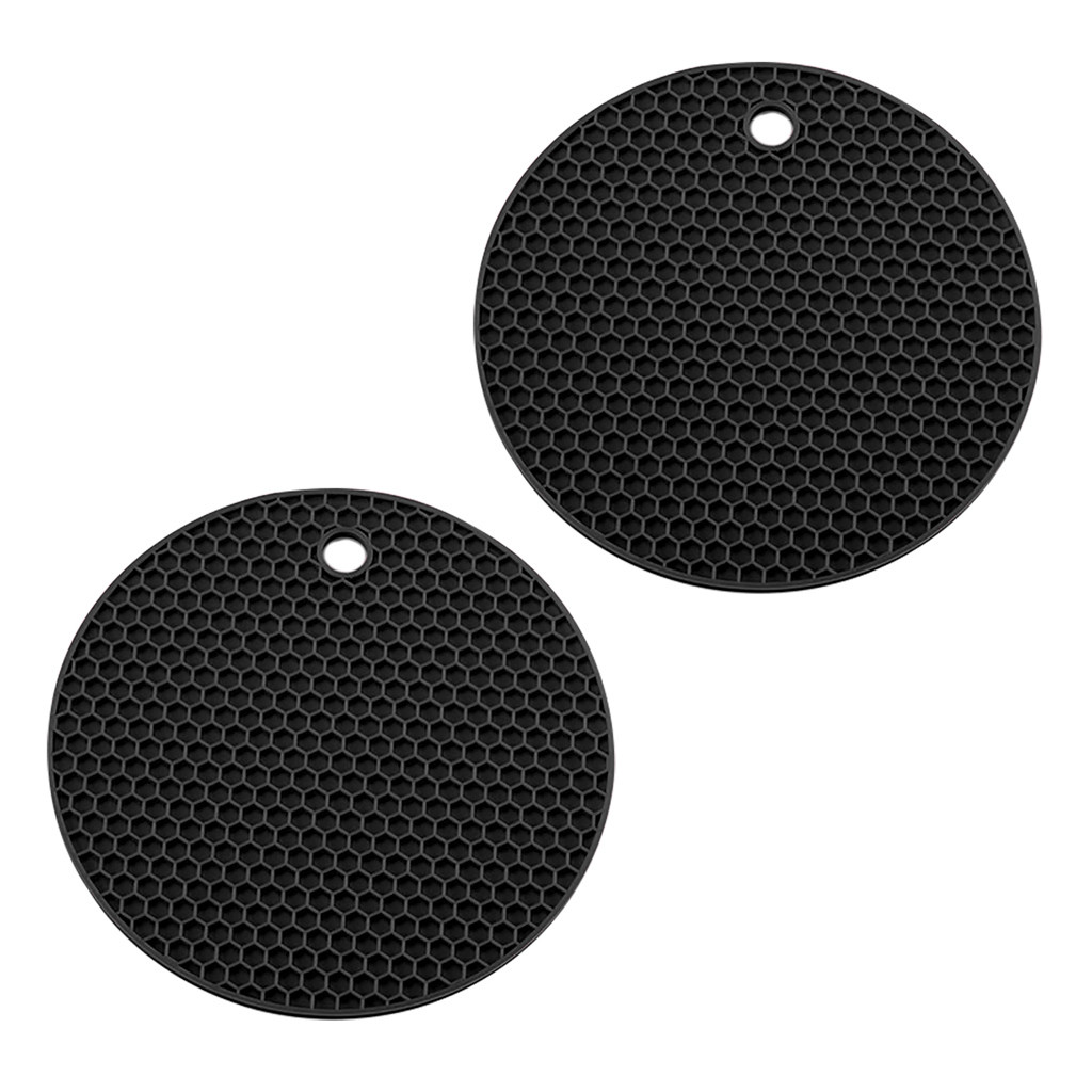 Silicone Pot Pad Heat Resistant Non-Slip Circle Mats Insulation Placemats