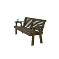 thumbnail image 5 of Amish Heavy Duty 800 Lb Roll Back Pressure Treated Garden Bench (4 Foot, Dark Walnut Stain), 5 of 10