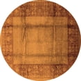 thumbnail image 1 of Ahgly Company Indoor Round Oriental Orange Industrial Area Rugs, 5' Round, 1 of 4