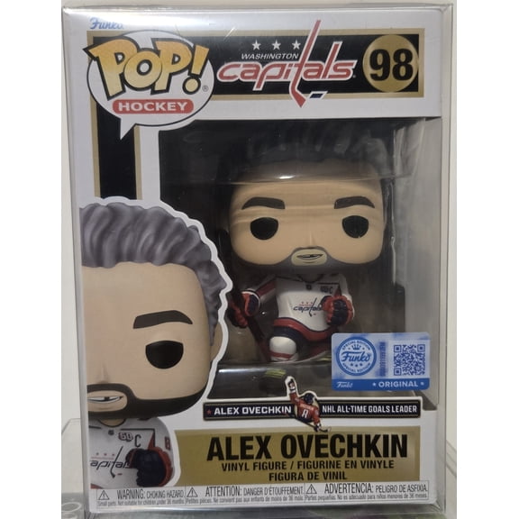 Funko Pop Vinyl Figure Alex Ovechkin #98 NHL All-Time Goal Leader