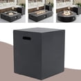 thumbnail image 2 of Support de Réservoir de MGO, Couvercle Moderne pour Réservoir de Propane, Boîte de Rangement pour Réservoir de Gaz avec Poignées Latérales, Trou pour Boyau, Cache-Réservoir de Propane, Double Fonction pour Table d'Appoint Ou de Côté (Gris Foncé), 2 of 7