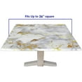 thumbnail image 5 of Elastic Edge Fitted Card Table Tablecloth, Lemons Pattern Printed on Elastic Polyester Table Cloth, for Outdoor Patio and Indoor Kitchen Dining Party, Fit for 42" x 42"Square Table, 5 of 5