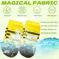 thumbnail image 5 of TELOLY 4Pcs Dog Socks,Wear-Resistant Cotton Warm Dog Paw Protector,For Small Medium Pets Dogs Dog Socks to Prevent Licking Paws,Yellow2, 5 of 7