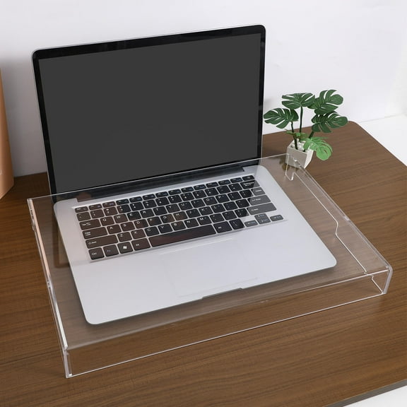 PAMINGONO Transparent Clear Acrylic Keyboard Cover, Simple Design Protective Keyboard Shield for Dust and Spills