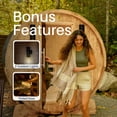 thumbnail image 6 of Liatris Red Cedar Barrel Sauna with Panoramic Window – 6–8 Person, 6 of 15