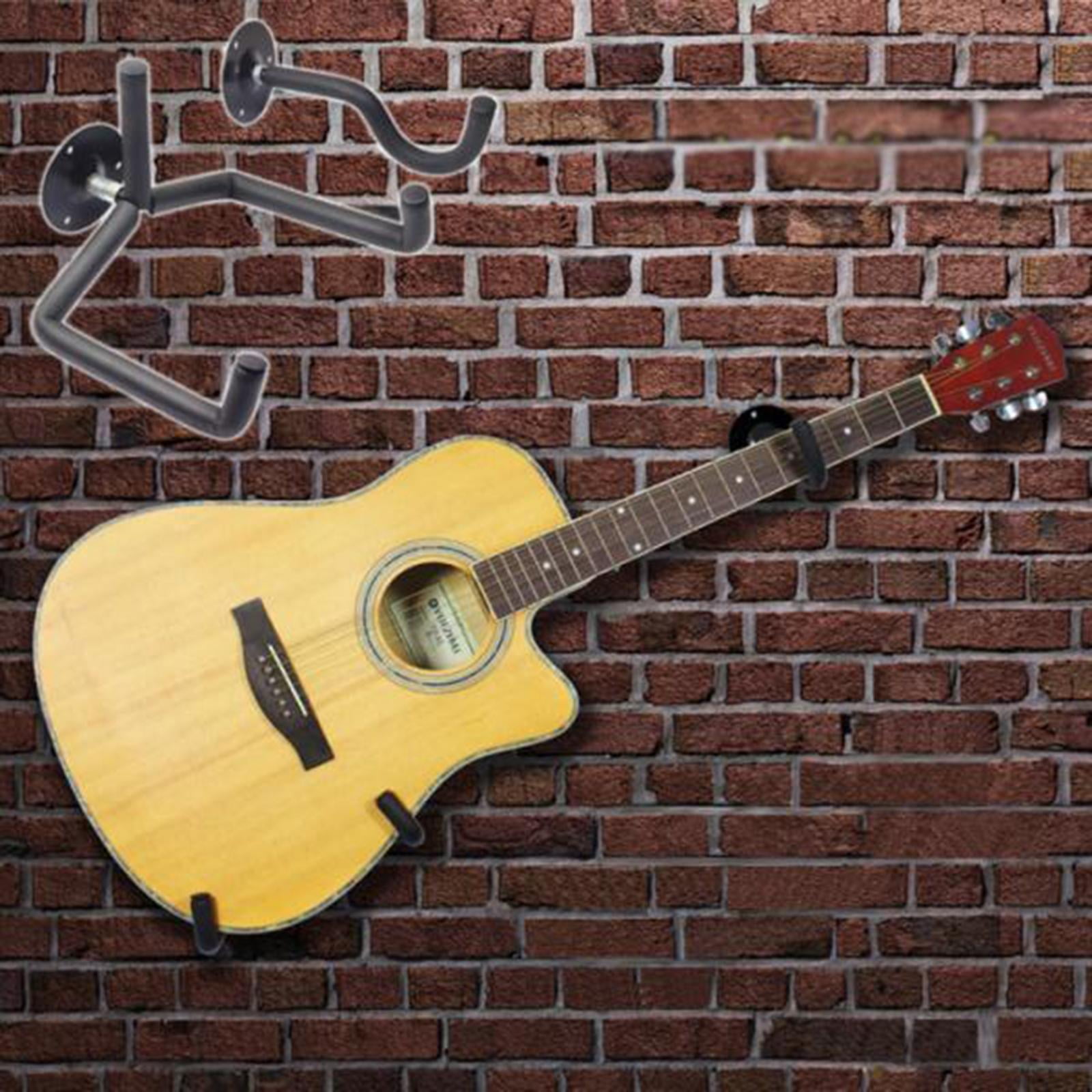 LeeQinersw 6Set Guitar Wall Horizontal Hanger Bracket Stand Bass Electric Music Holder Tool
