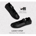thumbnail image 6 of LUCKY STEP Ballet Flats Mary Jane Fashion Sneakers Elastic Strap Dressy Casual Shoes,Black,Womens, 6 of 10