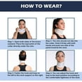 thumbnail image 3 of Wonder Care Rigid Cervical Collar Plastic Neck Support Brace Adjustable Height Collar Support Brace Wraps Aligns & Stabilizes Vertebrae Neck Brace for Neck Pain and Spine Pressure for Men and Women, 3 of 6