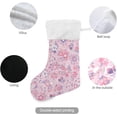 thumbnail image 3 of Coolnut 17.7 Inch Christmas Stockings, 1 PCS Cute Small Flower Presonalized Large Stocking Sock for Family Holiday Xmas Party Decorations, 3 of 7