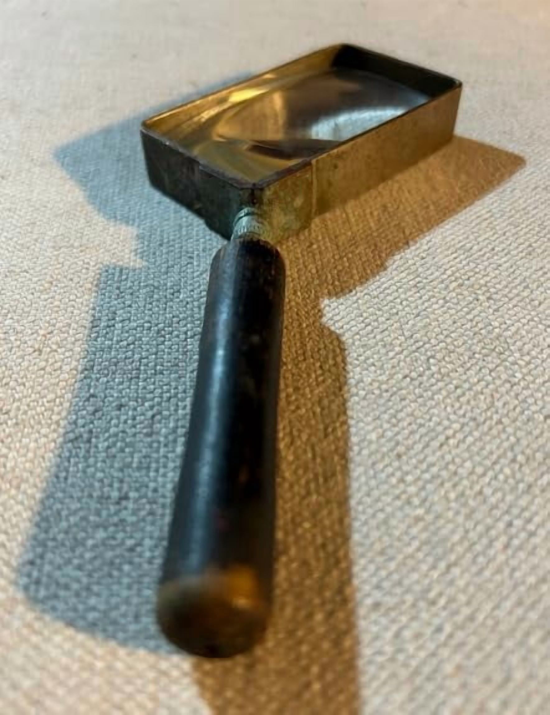 Maritime treasures Antique Magnifying Glass. Wooden Handle