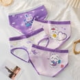 thumbnail image 1 of Ropa interior para niñas, calzoncillos de algodón para niñas, ropa interior cómoda y transpirable con estampado de dibujos animados para mujeres, 1 of 5