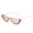 Light Pink, variant on Rhinestone Half Frame Sunglasses For Women With Diamonds UV400 Protection Vintage Style