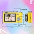 thumbnail image 5 of Fnyoxu Student Digital Camera with Front & Rear Camera, 4K Video & 24MP Photos, No Memory Card Needed, 2.4" LCD Screen, 8x Zoom, Compact for Beginners Vlogging - USB-C Rechargeable, 5 of 9