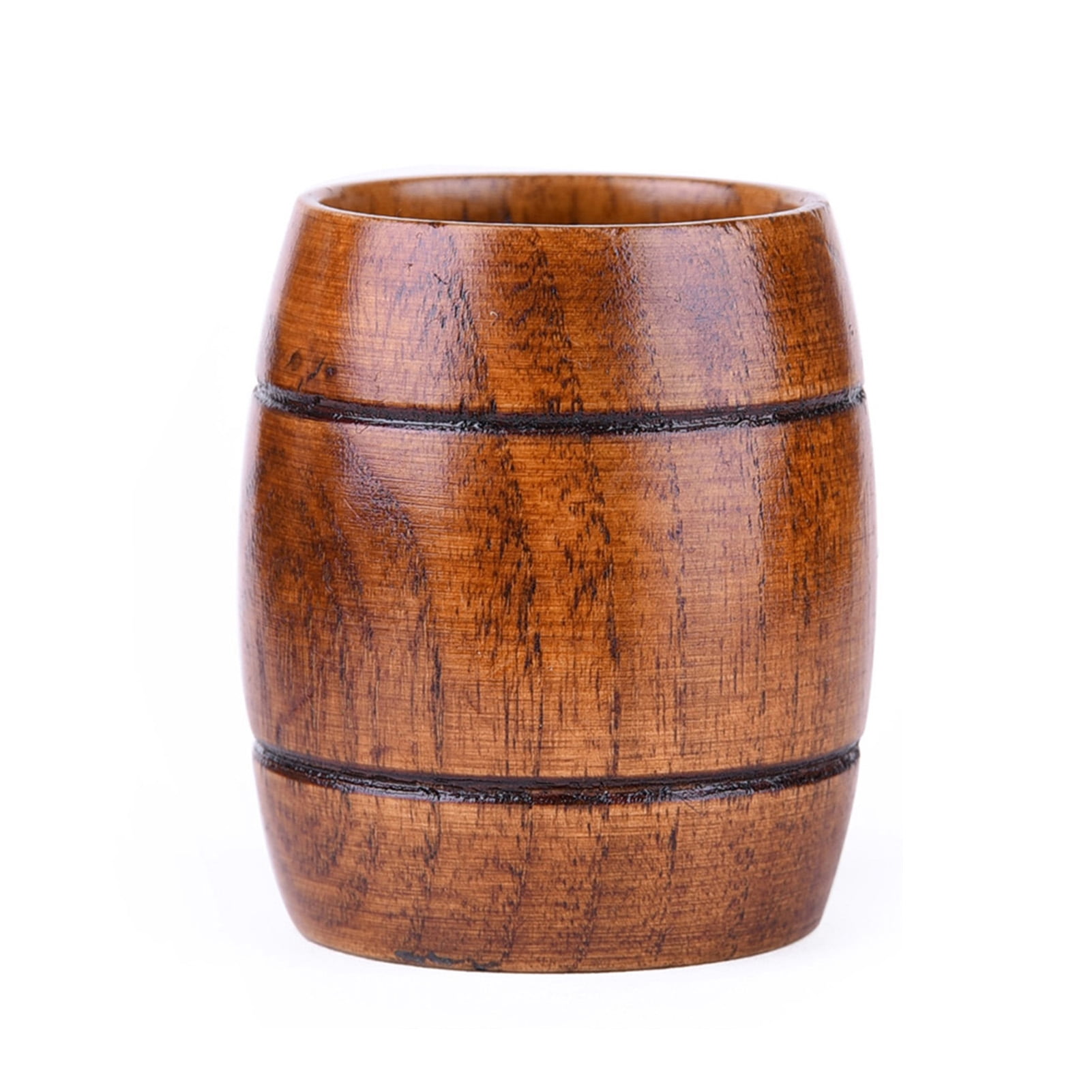 Barrel Design Dark Wood Tea Cup - World Tea Directory