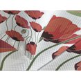 thumbnail image 4 of Ambesonne Floral Quilted Bedspread Set 3 Pcs, Natural Poppy Garden, King Size, Orange Green, 4 of 5