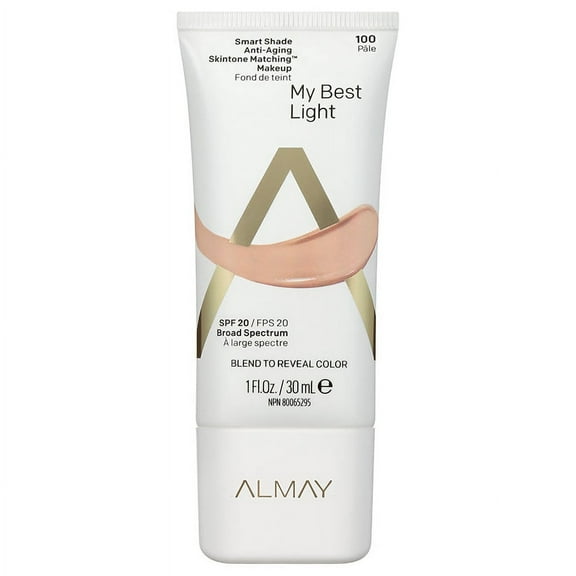 Almay Smart Shade Anti-Aging Skintone Matching Makeup, SPF 20 Light