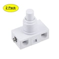 thumbnail image 1 of Uxcell U-F-O Tipo Lámpara Iluminación Control de Pie Latching ON/OFF Interruptor de Pie Nylon Blanco 2 Pcs, 1 of 5