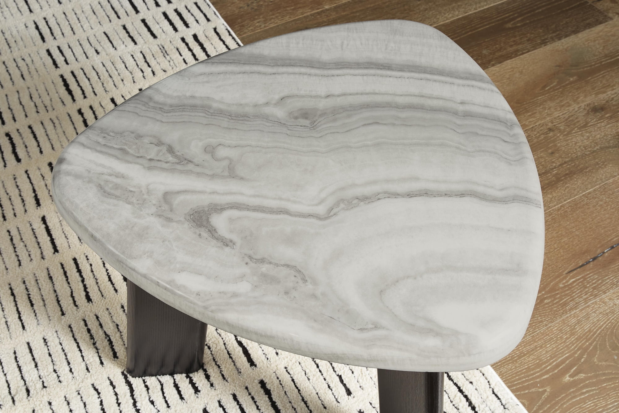 Signature Design by Ashley Lilyberg 3-Piece Occasional Table Set in Gray/Black