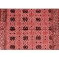 thumbnail image 1 of Ahgly Company Machine Washable Indoor Rectangle Oriental Red Modern Area Rugs, 7' x 9', 1 of 4