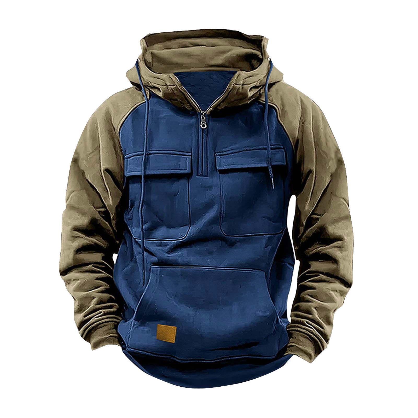 Sweat à Capuche Homme Zippé Avec Poches - Pull Décontracté Manches Longues, Idéal Pour Le Sport Et Le Quotidien - 9