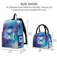 thumbnail image 2 of ALAZA Backpack Set Butterfly Elementary School Bags Student BookBag with Lunch Bag, 2 of 6