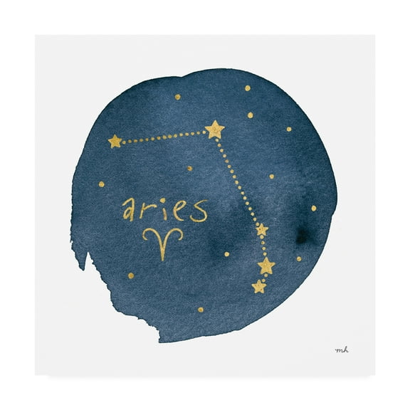 Trademark Fine Art 'Horoscope Aries' Canvas Art by Moira Hershey