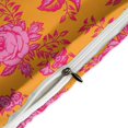 thumbnail image 4 of HAHDAXIA Floral Print Bedding Solid Comforter Set for All Seasons,3 Pieces(1 Comforter+2 Pillowcases),Soft Microfiber Bedding Set Twin(86"x70"), 4 of 7