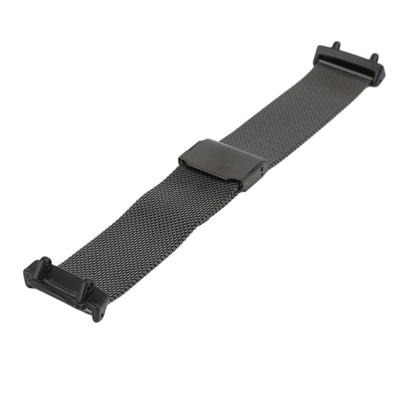 Riousery Metal Mesh Watch Band Replacement Adjustable Strap for T Rex 3, Stainless Steel Smart Watch Wristband, Black (9.8 inches / 25 cm)