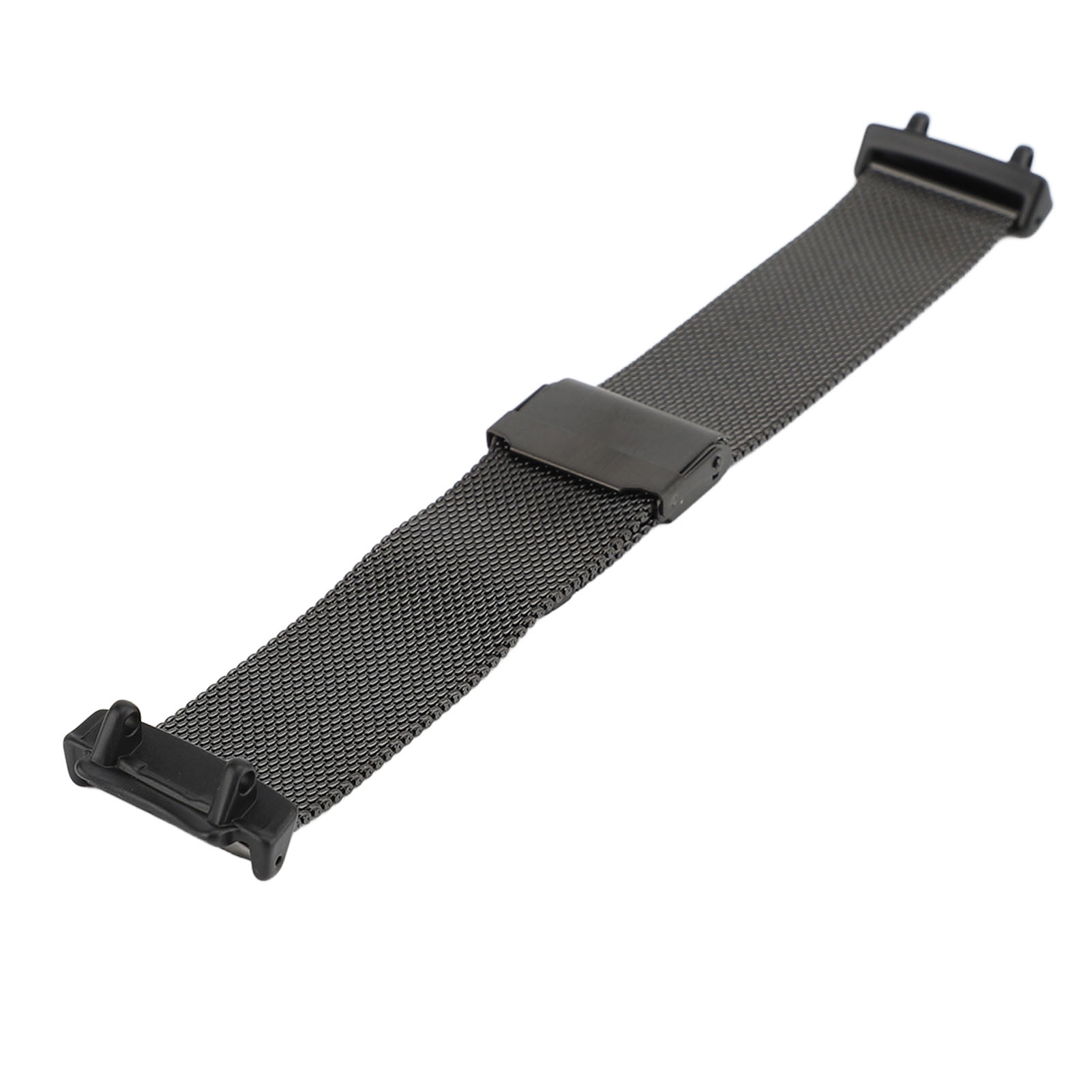 Riousery Metal Mesh Watch Band Replacement Adjustable Strap for T Rex 3, Stainless Steel Smart Watch Wristband, Black (9.8 inches / 25 cm)