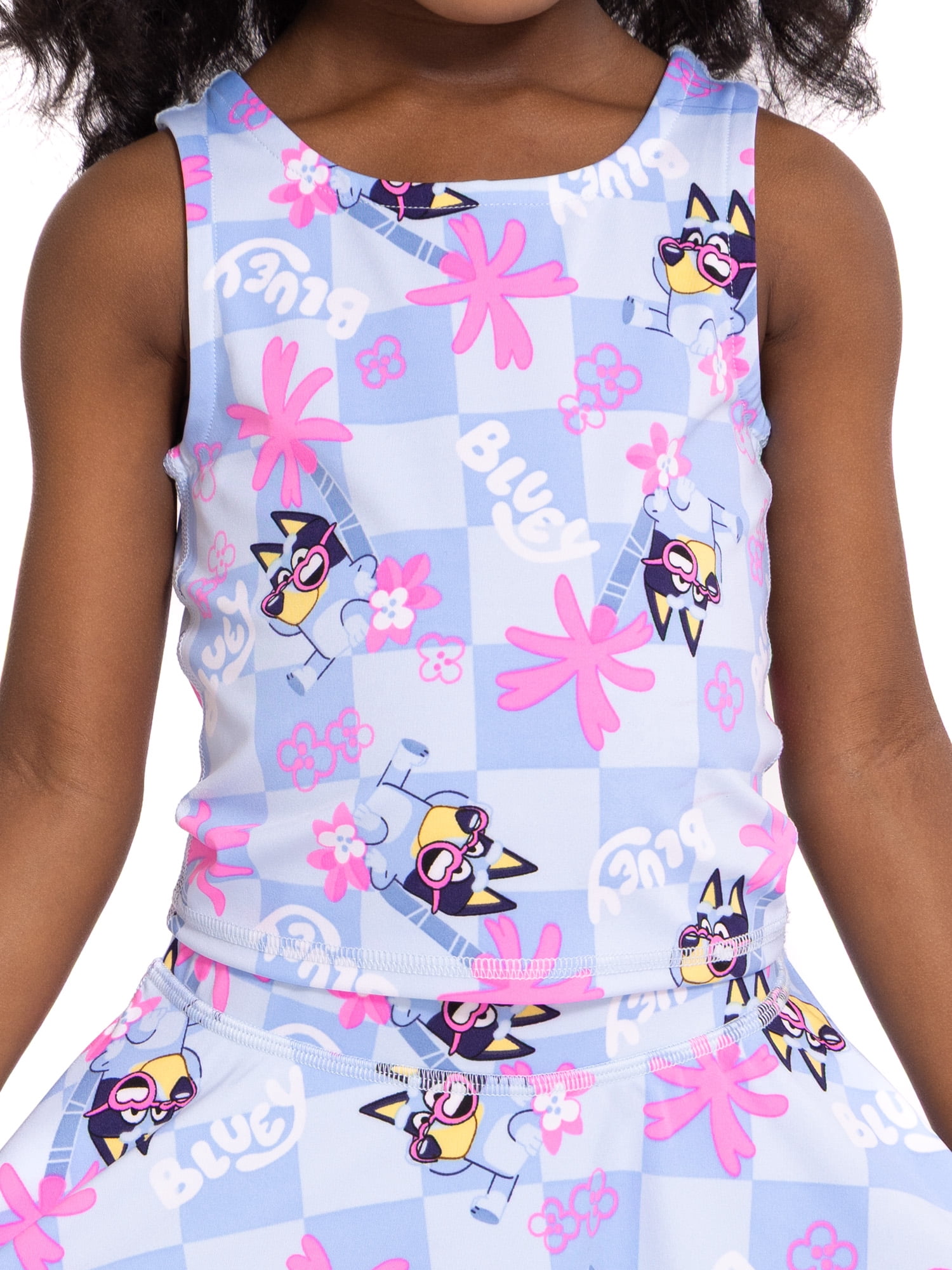 Bluey Toddler Girls' Active Tank Top and Skort Set, 2-Piece, Sizes 12M-5T