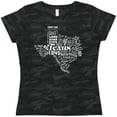thumbnail image 3 of Inktastic Texas Word Salad- state outline Women's T-Shirt, 3 of 5