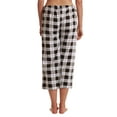 thumbnail image 3 of Just Love 100% Cotton Women Pajama Capri Pants Sleepwear (Black, Small), 3 of 3