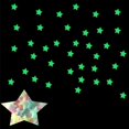 thumbnail image 3 of Glow In The Dark 3D Stars Wall Stickers 100Pcs Luminous Fluorescent Plastic Wall Sticker for Kids Room Bedroom Ceiling Home Decor, 3 of 5
