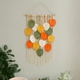 thumbnail image 4 of Macrame Tapestry Wall Hanging - Hand Woven Boho Tapestry Fall Leaves Wall Decor, for Bedroom Living Room Dorm, 4 of 6