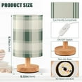 thumbnail image 3 of Tartan Fabric Green Plaids Table Lamp with USB Port LED Warm Light Lamp Night Light Home Decor, 3 of 7