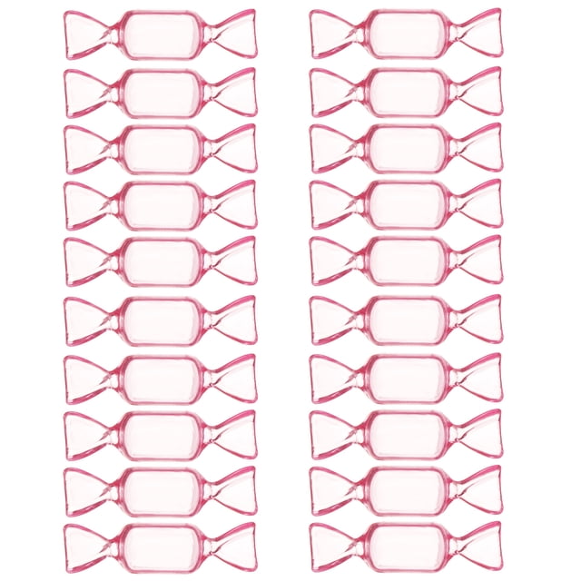 Mini joyero transparente con forma de caramelo, organizador de joyas de plástico, contenedor para guardar dulces para bodas y fiestas.